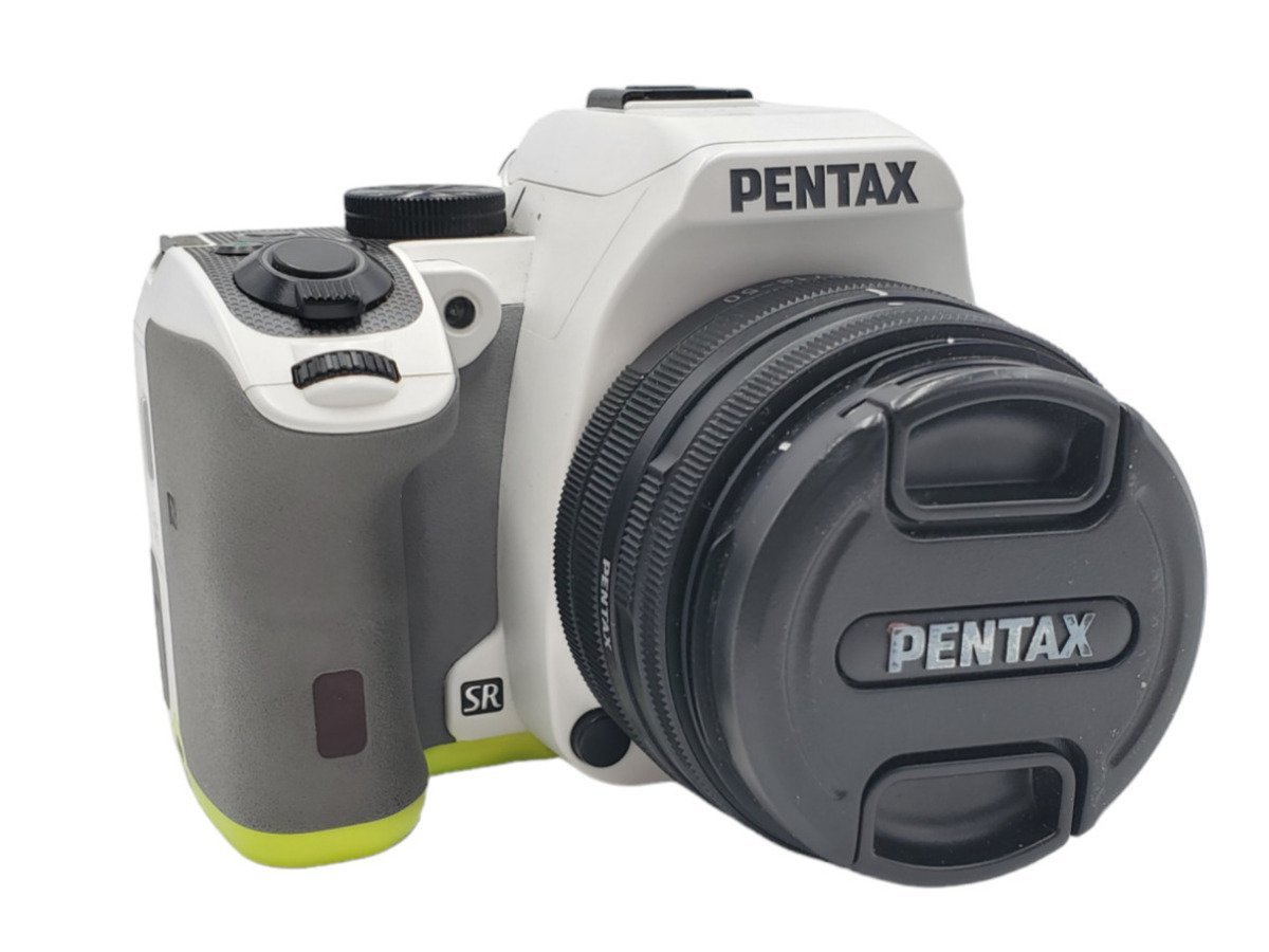 ◎pentax k-s2 18-50 55-300 一眼レフカメラ レンズキット ペンタックス オーダーカラー ホワイト×ライム デジタルカメラ TTL方式_画像2