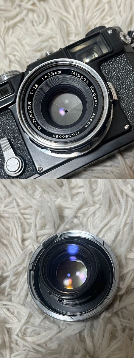 Nikon ニコン S3 オリンピック ブラック 632万番台 ＋W-NIKKOR 3.5cm f1.8 レンジファインダー カメラ 箱 説明書付き_画像10