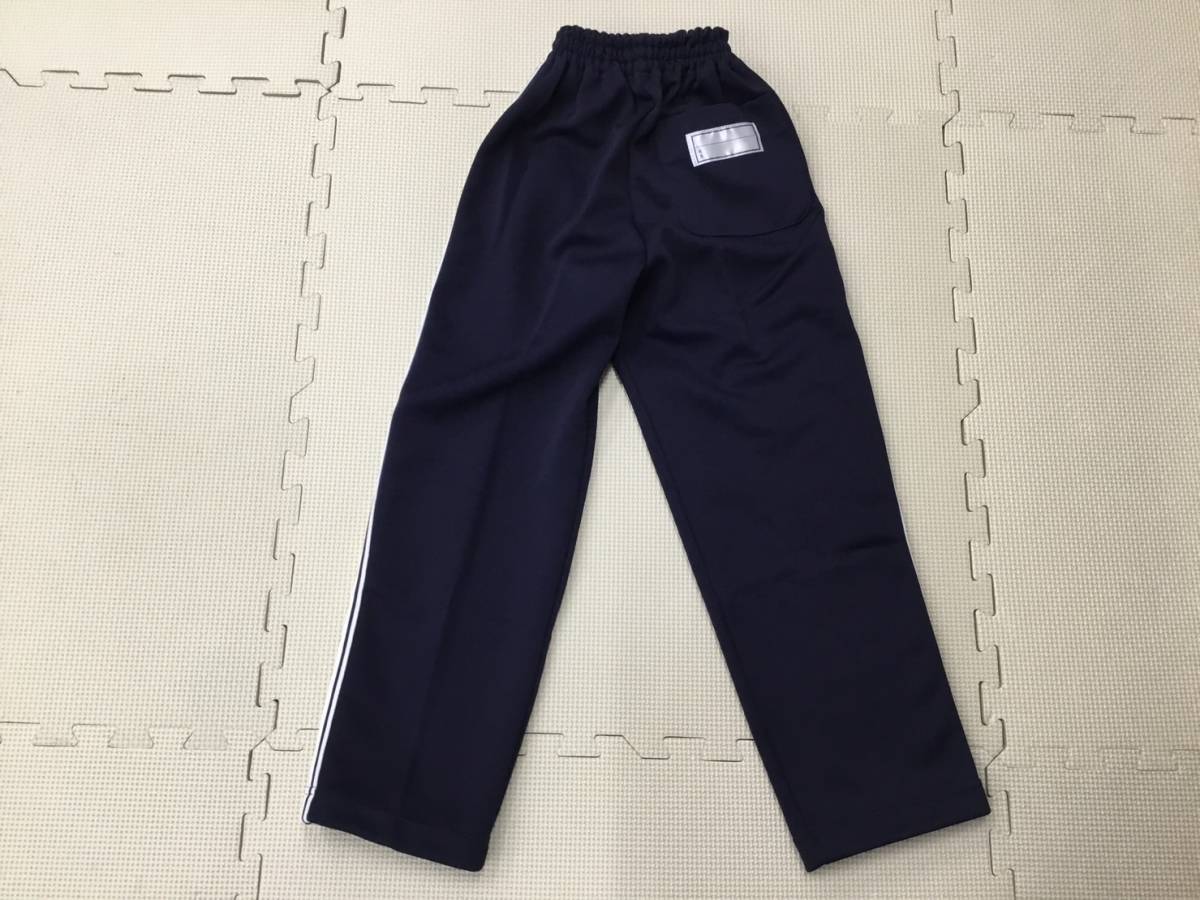SS-1218E new goods [Sneed Sanwa] school sport wear size 130 / navy blue x white / long pants / physical training put on / jersey / elementary school student / man and woman use 