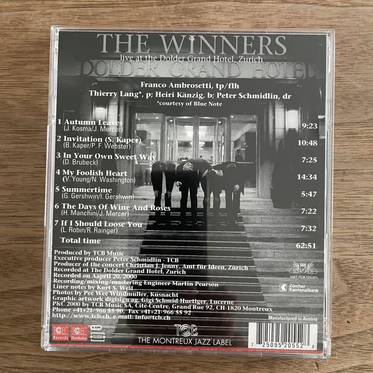 【レア希少廃盤 CD】The Winners 「live at the Dolder Grand Hotel ,Zurich」スイス盤TCB RECORD TCB20992 MOOKS新定番掲載　ワンホーン_画像8