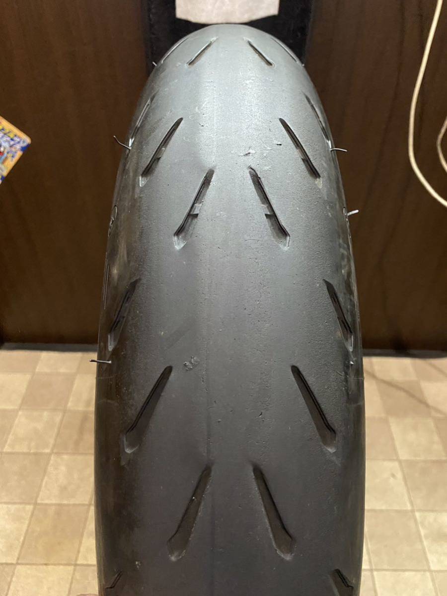 中古MCタイヤ MICHELIN 2CT power RS 120/70ZR17 ミシュラン パワー 120 70 17 5016 A2838の画像1