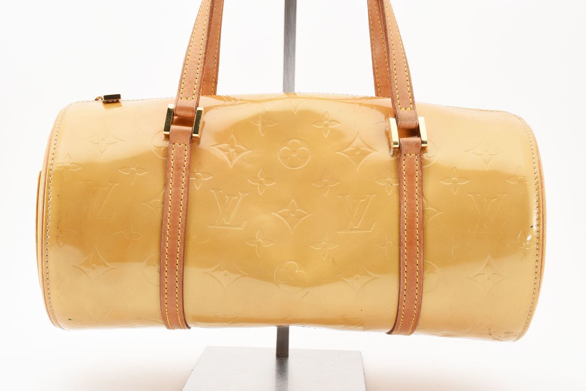 1円 Louis Vuitton　ルイヴィトン　モノグラムヴェルニ　ベッドフォード　ハンドバッグ　筒型　ドラムバッグ　M91331　　23-7493_画像2