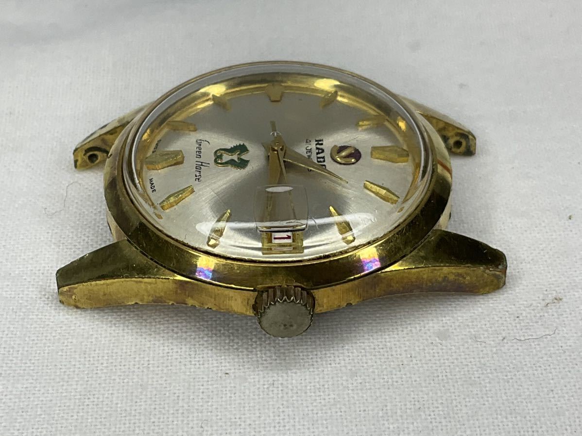 RADO ラドー 腕時計 Green Horse グリーン ホース 11658 41 JEWELS 41 石 ゴールド系文字盤 AUTOMATIC 自動巻き_画像5