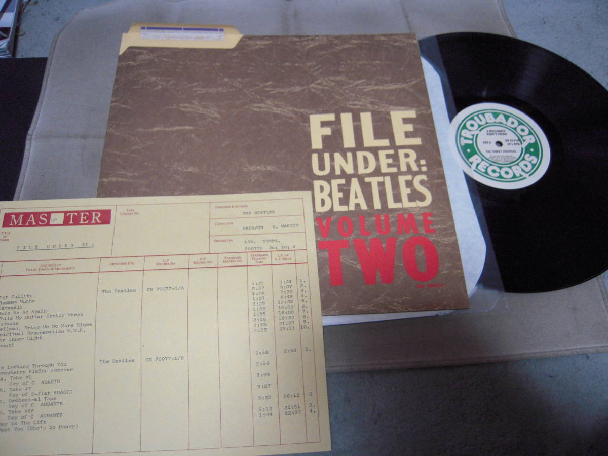 【ブートLP】「FILE UNDER BEATLES VOLUME TWO」_画像1