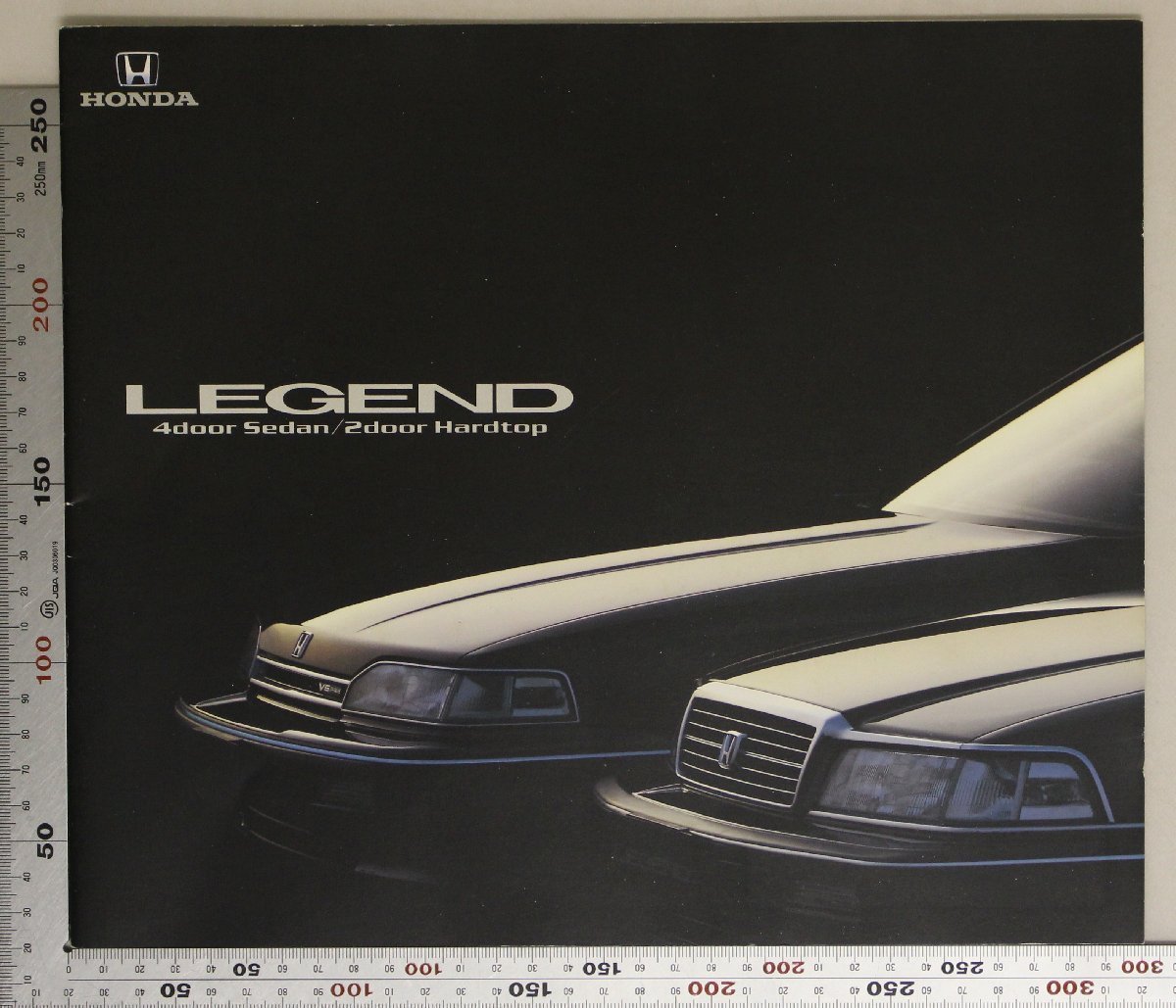 自動車カタログ『LEGEND 4door Sedan/2Door Hardtop』1989年7月 HONDA 補足ホンダレジェンドV6-24バルブエンジン4輪ダブルウィッシュボーン_画像1