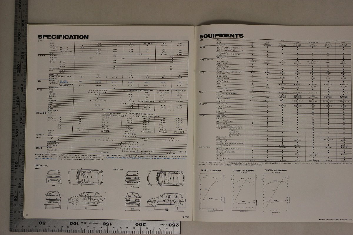 自動車カタログ『CULTUS』1988年 SUZUKI補足:HIPコンシャスニューカルタスコクピットG13B型エンジンブレーキAVAIL-S1000-3DOOR/U1000-3DOOR_画像4
