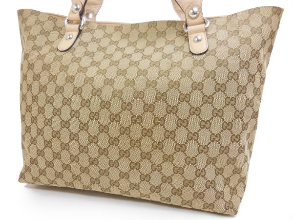 GUCCI グッチ GGキャンバス トートバッグ  ベージュ