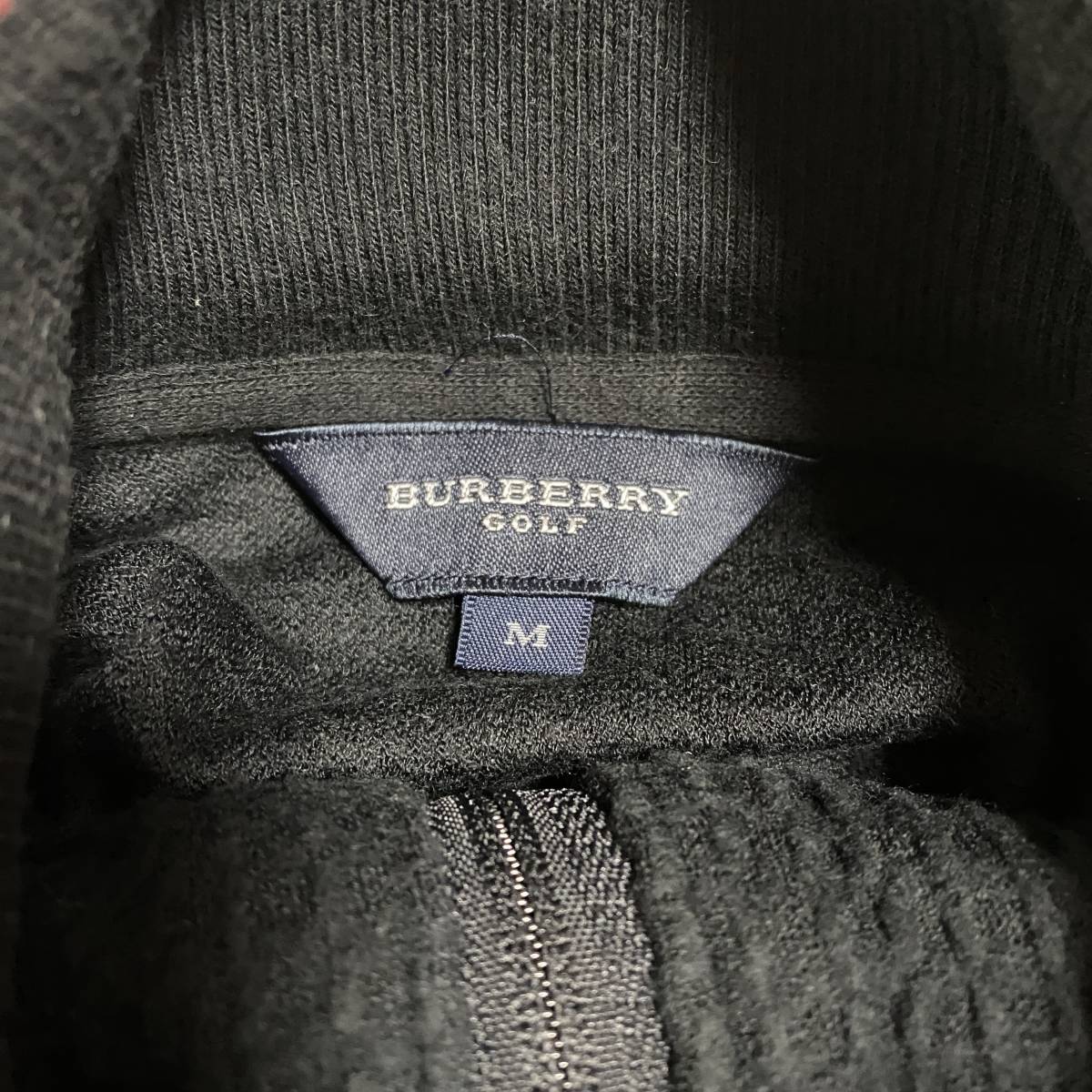  Burberry Golf половина Zip тянуть over тренировочный футболка BURBERRY GOLF сделано в Японии вафля материалы Town Youth ..205