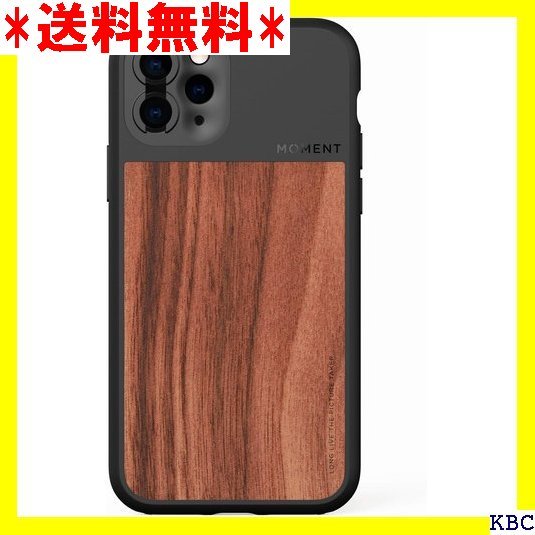 ☆人気商品 Moment iPhone11 ケース - ブラック Walnut Wood iPhone 11 Pro 24_画像1