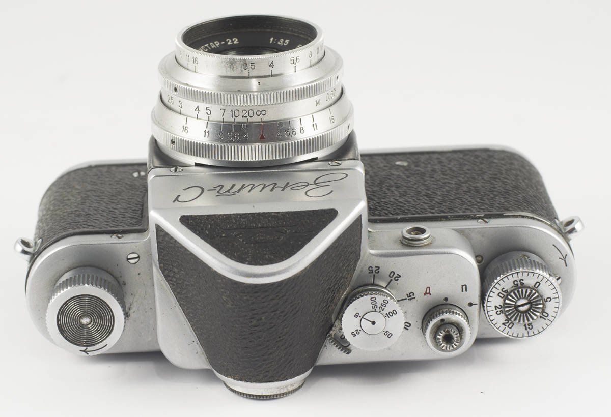 ZENIT C INDUSTAR 50 F/3.5 50mm 初代モデル ★ ソビエトの一眼レフカメラ ★ 整備および校正済み _画像4