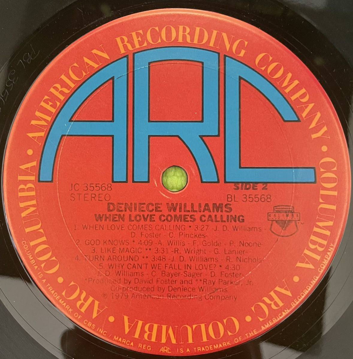 Soul sampling raregroove record ソウル　サンプリング　レアグルーブ　レコード　Deniece Williams When Love Comes Calling(LP) 1979_画像4