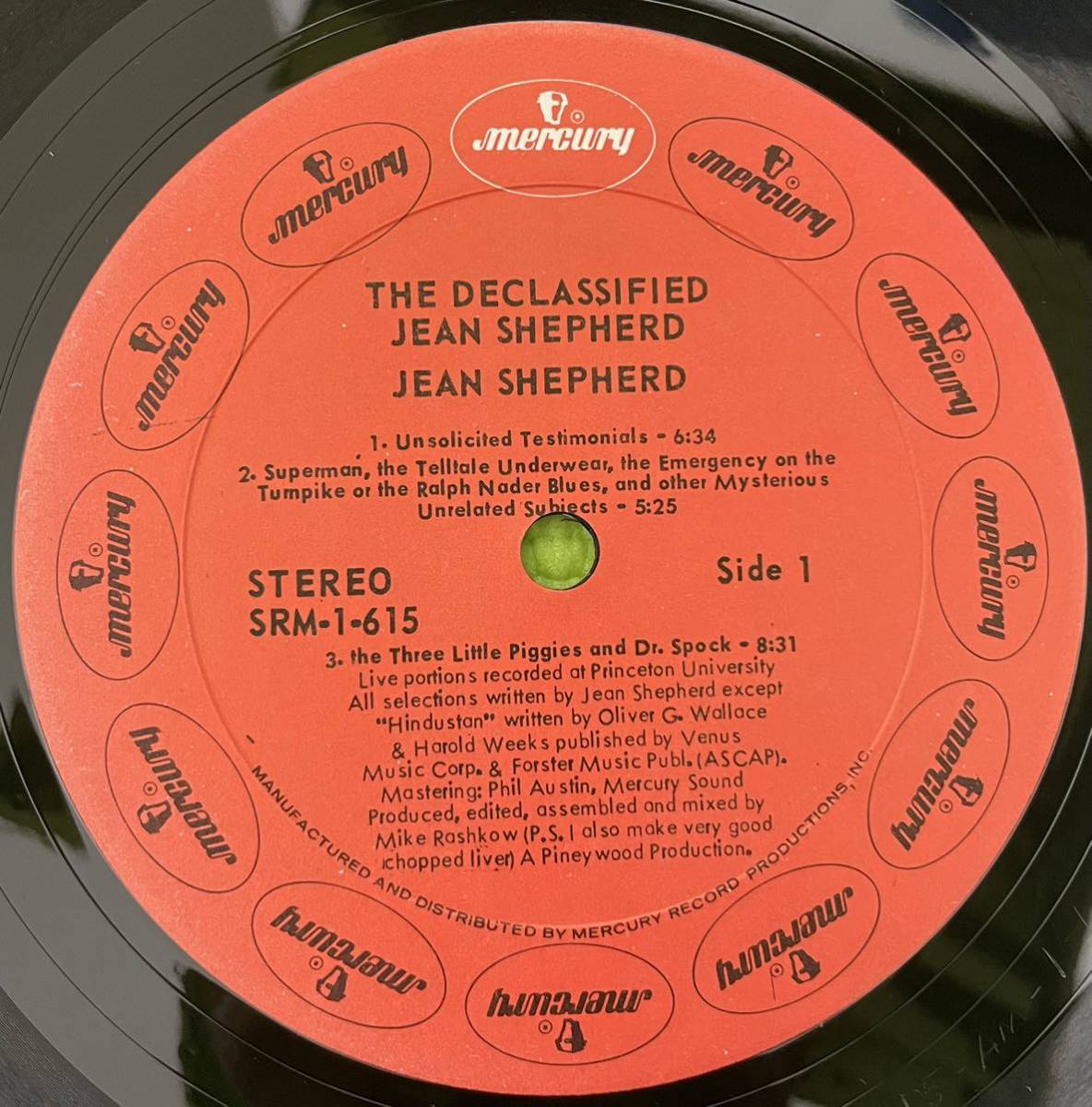 Soul sampling raregroove record ソウル　サンプリング　レアグルーブ　Jean Shepherd The Declassified Jean Shepherd(LP) 1971_画像3