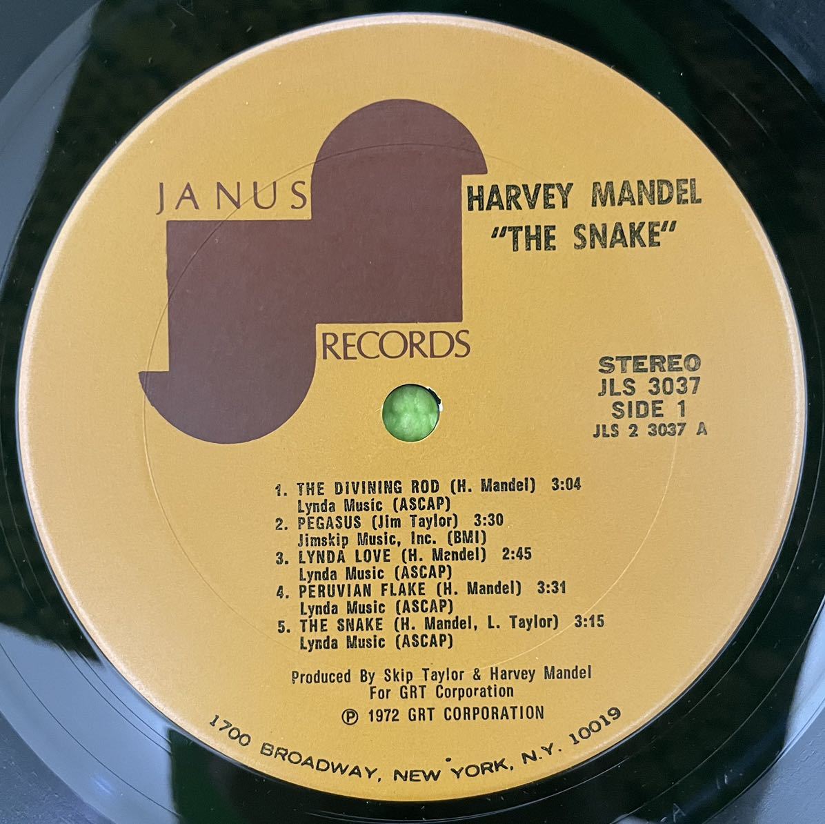 Rock raregroove break beats record ロック　ブレイクビーツ　レアグルーブ　レコード　HARVEY MANDEL THE SNAKE 1972_画像4