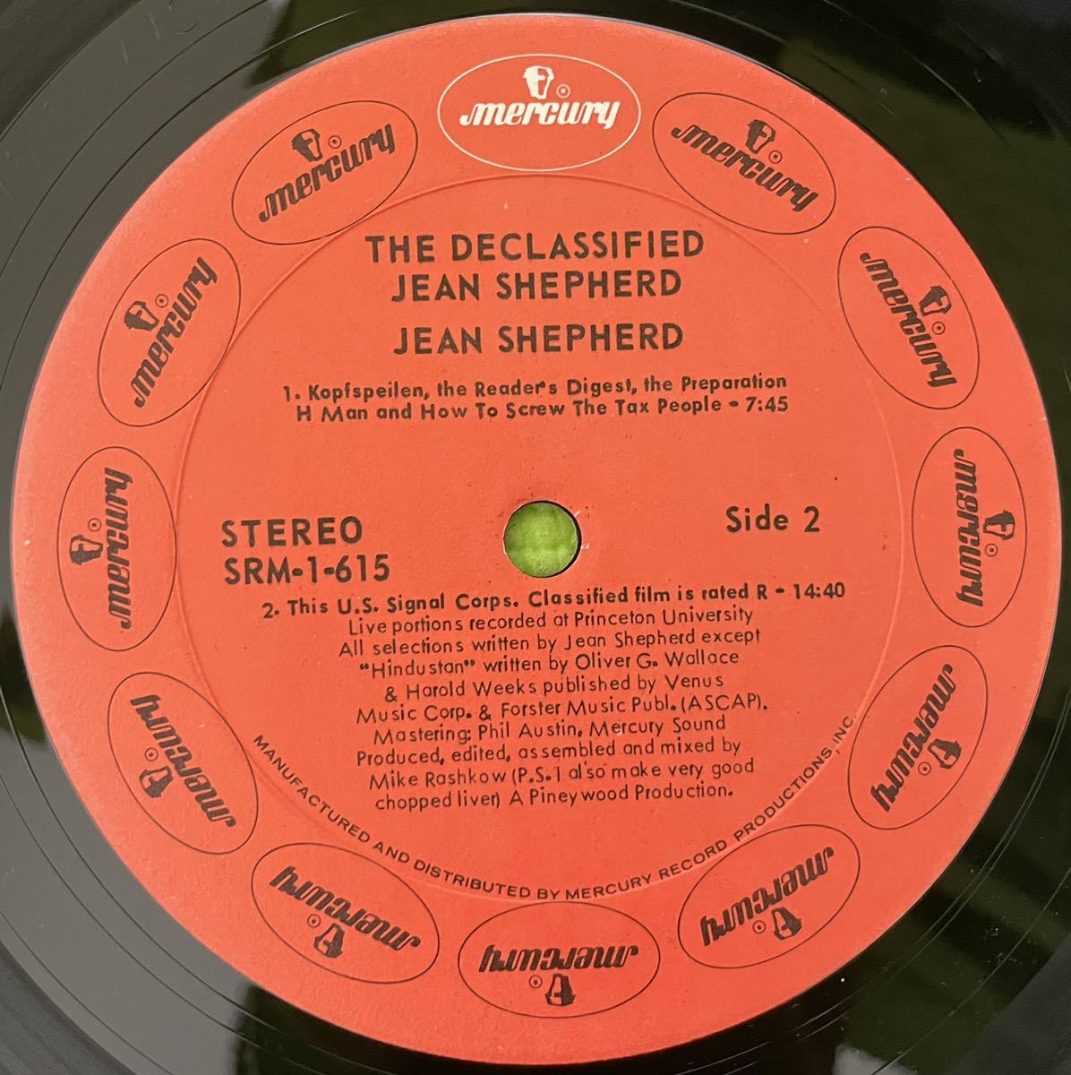 Soul sampling raregroove record ソウル　サンプリング　レアグルーブ　Jean Shepherd The Declassified Jean Shepherd(LP) 1971_画像4