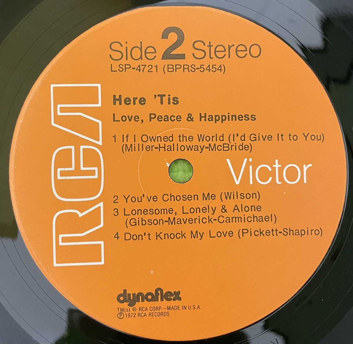 Soul raregroove record ソウル　レアグルーブ　レコード　Love Peace & Happiness / Here 'Tis 1972 lp_画像4