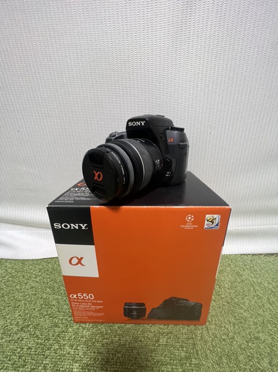 SONY DSLR-A550 デジタル一眼レフカメラ α550 ソニー アルファ レンズ SAL1855 バッテリー_画像1