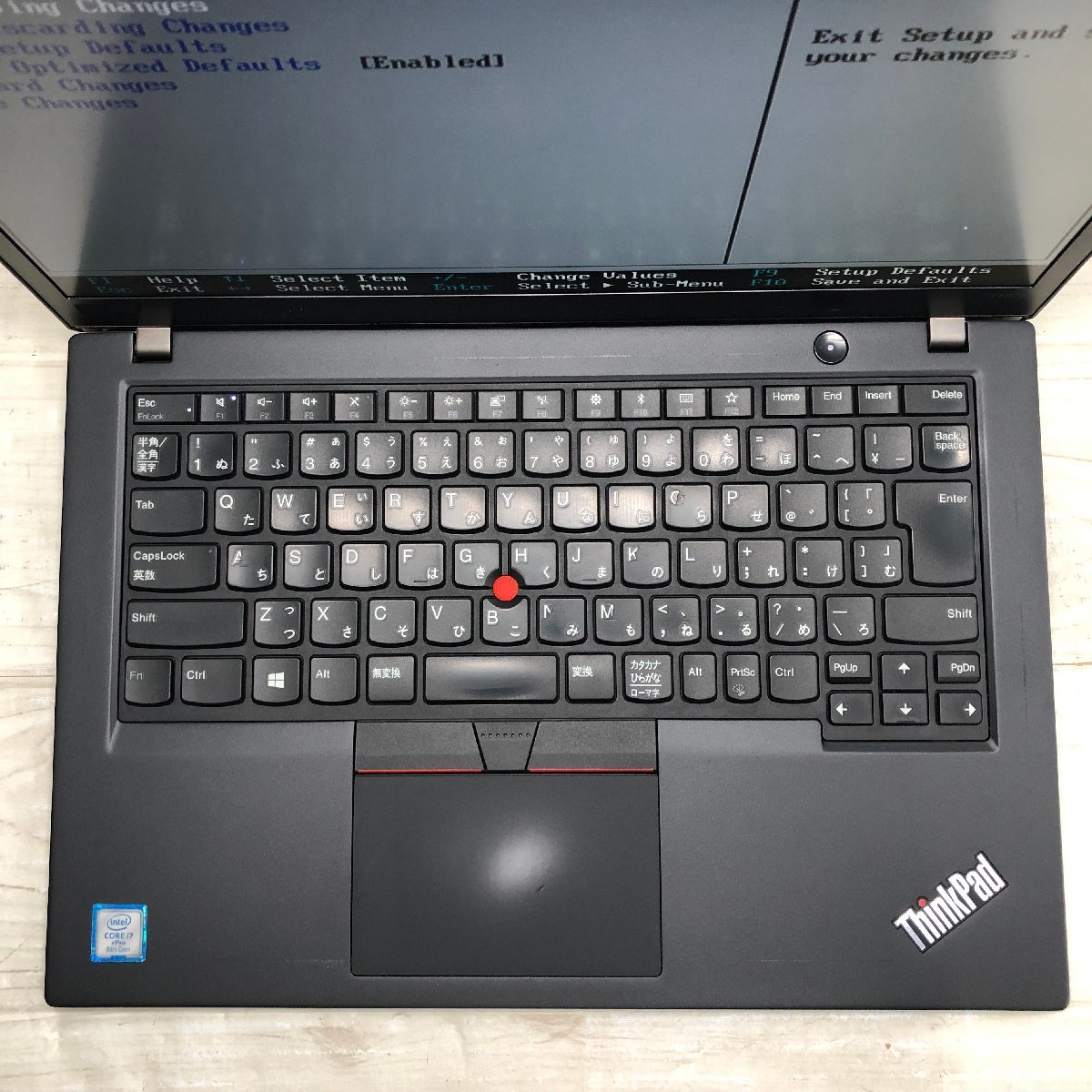 Lenovo ThinkPad T480s 20L8-SC9V1K Core i7 8650U 1.90GHz/16GB/512GB(NVMe) 〔A0721〕_画像3