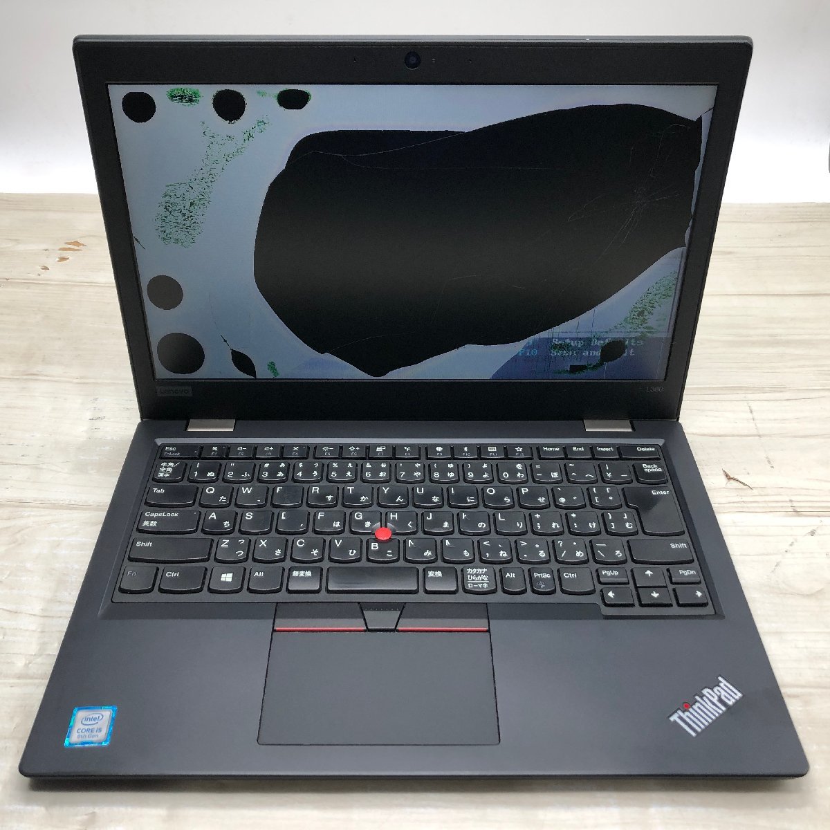 【難あり】 Lenovo ThinkPad L380 20M6-S0MY00 Core i5 8250U 1.60GHz/16GB/なし 〔B0306〕_画像2