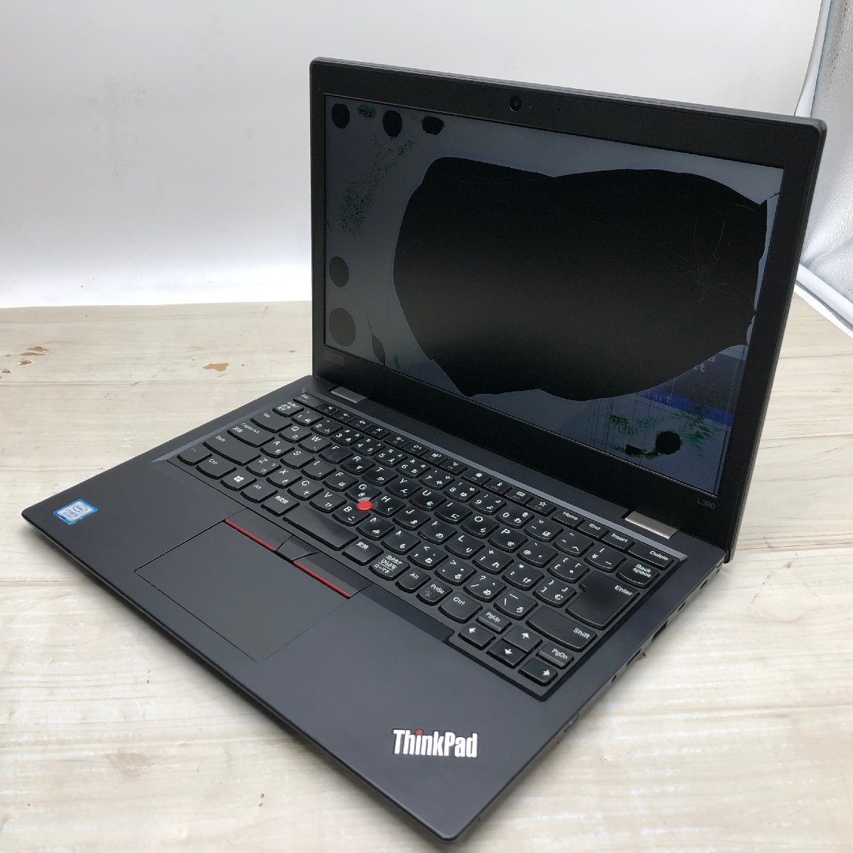 【難あり】 Lenovo ThinkPad L380 20M6-S0MY00 Core i5 8250U 1.60GHz/16GB/なし 〔B0306〕_画像1