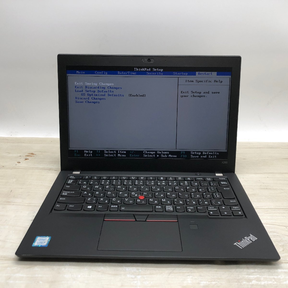 Lenovo ThinkPad X280 20KF-A01RJP Core i5 8250U 1.60GHz/8GB/256GB(NVMe) 〔A0605〕_画像2