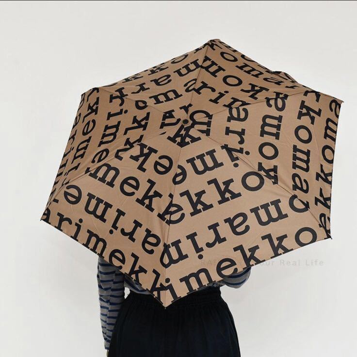  внутренний стандартный товар новый товар marimekko Marimekko складной зонт MARILOGO MINI MANUAL JAPAN EXCLUSIVE Brown Япония ограничение 