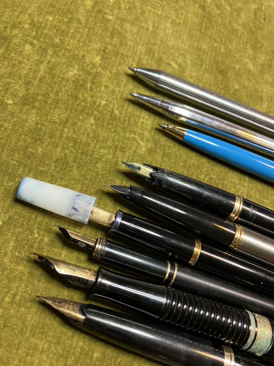 万年筆 PILOT PLATINUM PARKER SHEAFFER パイロット プラチナ パーカー シェーファー ボールペン クロス 他 9本_画像2