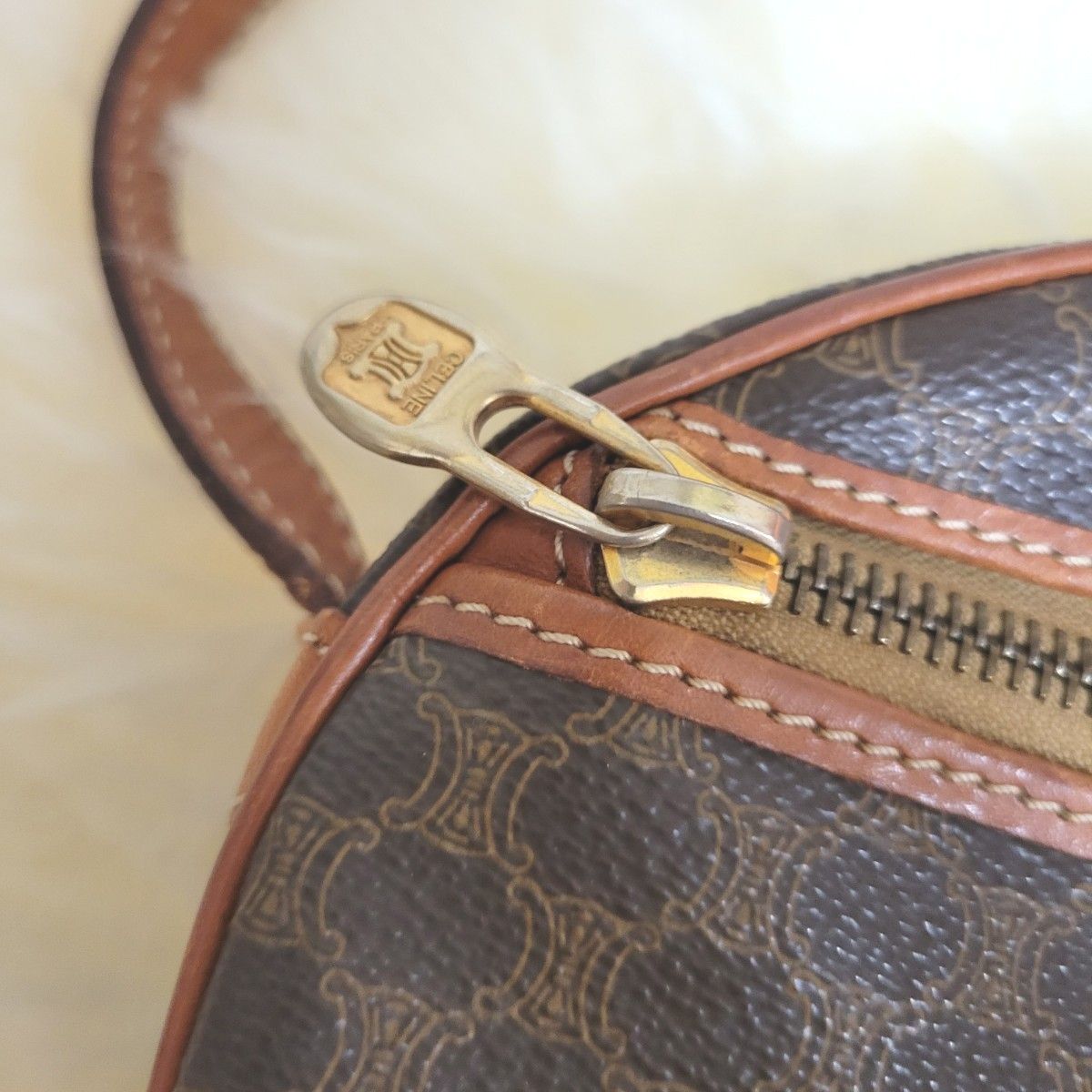 美品】CELINE オールドセリーヌ マカダム ミニショルダー (検 美品】CELINE オールドセリーヌ マカダム ミニショルダー (検