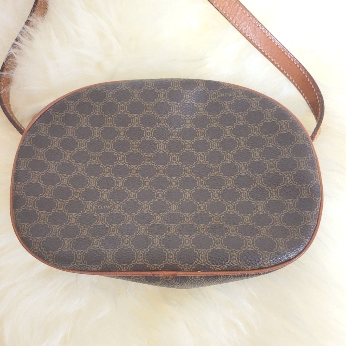 美品】CELINE オールドセリーヌ マカダム ミニショルダー (検 美品】CELINE オールドセリーヌ マカダム ミニショルダー (検