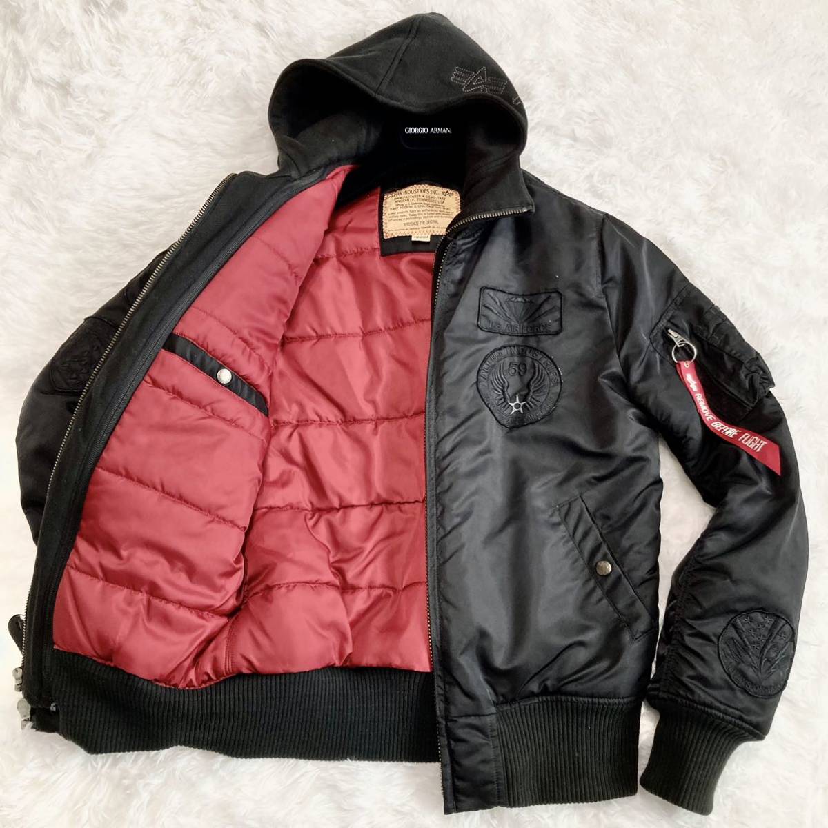 ALPHA INDUSTRIES アルファ MA-1 エアフォース レイヤード フライト