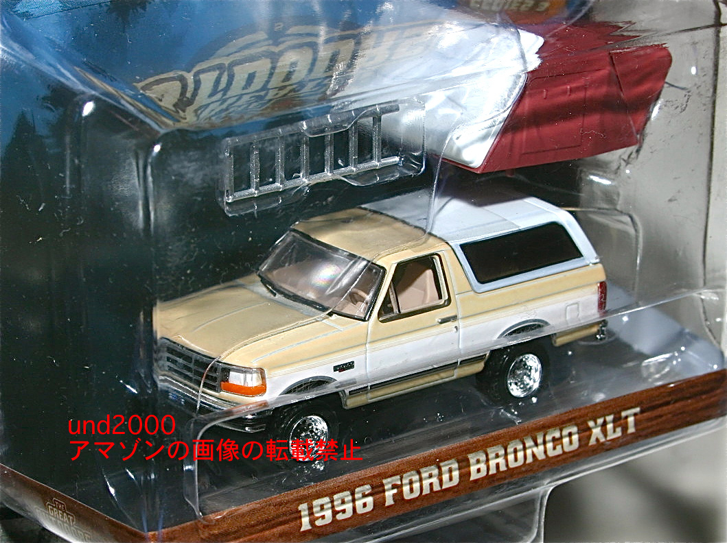 Greenlight 1/64 1996 Ford Bronco XLT with Modern Rooftop Tent フォード ブロンコ XLT ルーフットップ テント グリーンライト_画像3