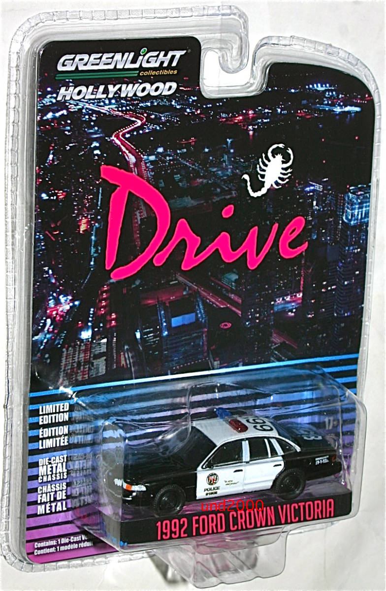 Greenlight Drive 1/64 1992 Ford Crown creel Tria Ford Crown Victoria LAPD Police car green light Drive Ryan goz Lynn 