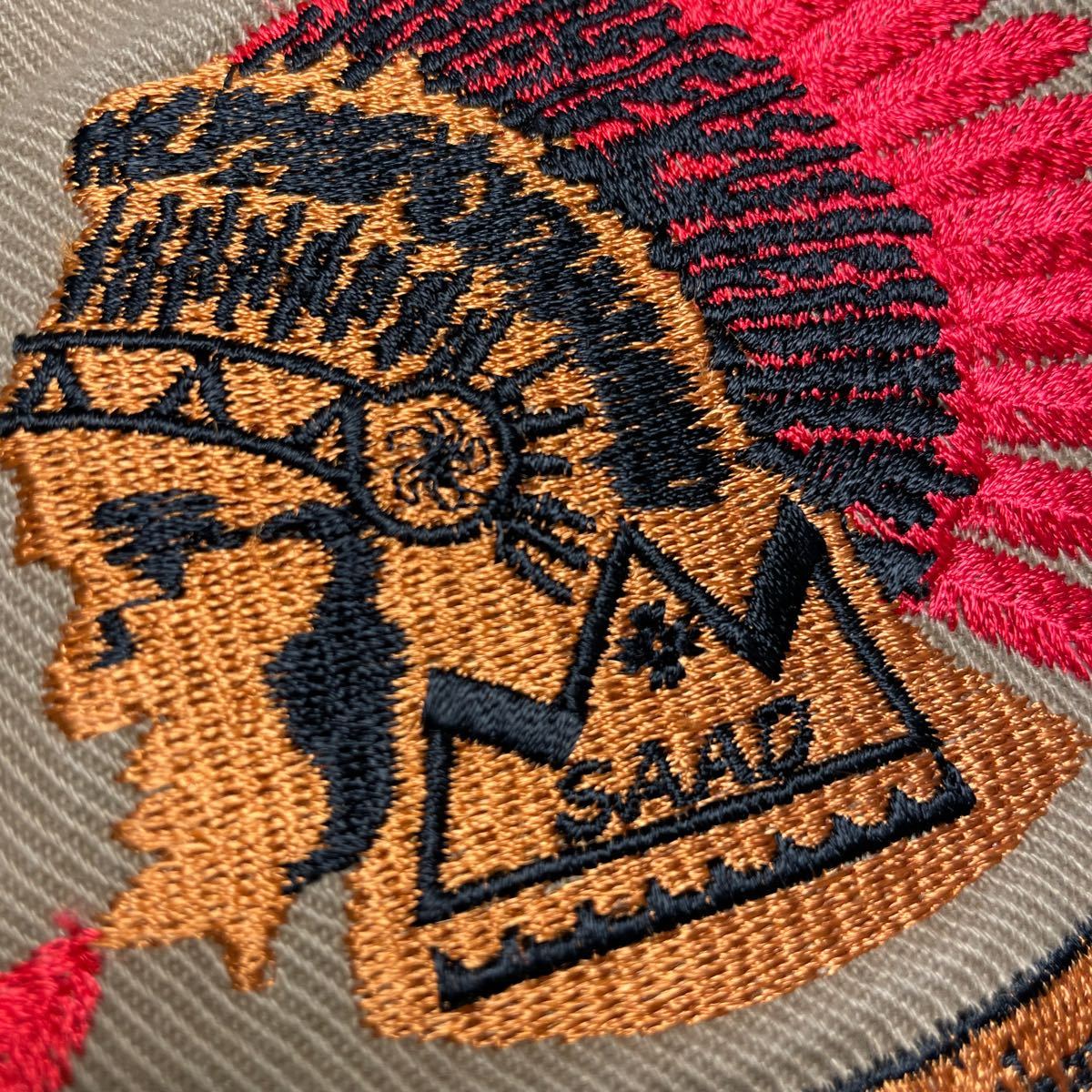 インディアン 中古 ミニトートバッグ USEDエコバッグ バッグ ロゴ 個性的 デニム キャンバス カーキ メキシコ 雑貨 ネイティブアメリカンの画像6