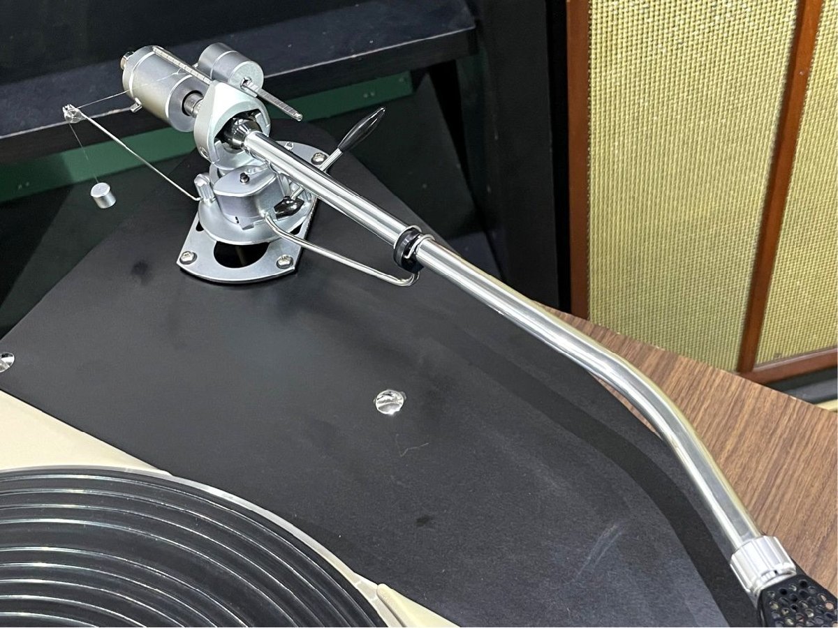  turntable THORENS TD124 SME 3012 S2 long arm installing SME shell etc. attached lifter oil supplement ending Audio Station