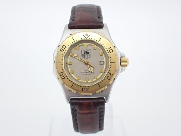 TAGHEUER タグホイヤー 934.215 3000シリーズ プロフェッショナル クォーツ 腕時計 メンズ 稼働品 ファッション小物 ブランド時計_画像2