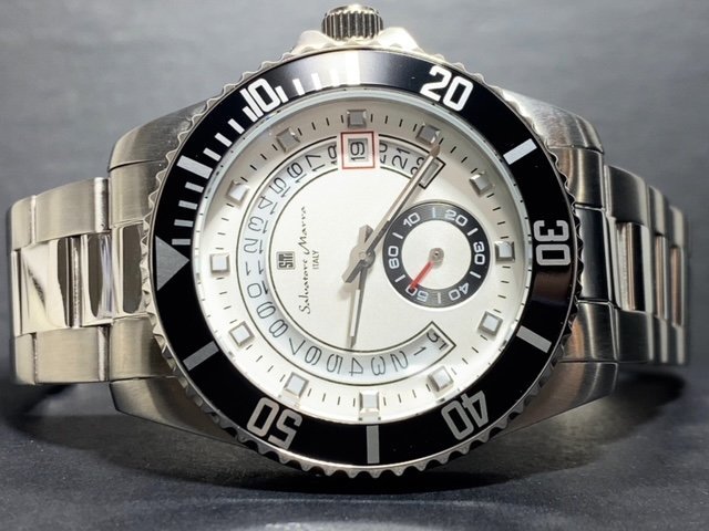 新品 Salvatore Marra サルバトーレマーラ 腕時計 正規品 クオーツ 5気圧防水 カレンダー スモールセコンド ステンレス メンズ プレゼント_画像5