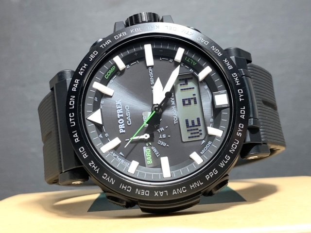 2022年新作 国内正規品 新品 腕時計 CASIO カシオ PROTREK プロトレック クライマーライン 電波 ソーラー アナデジ 多機能 防水 メンズ_画像5