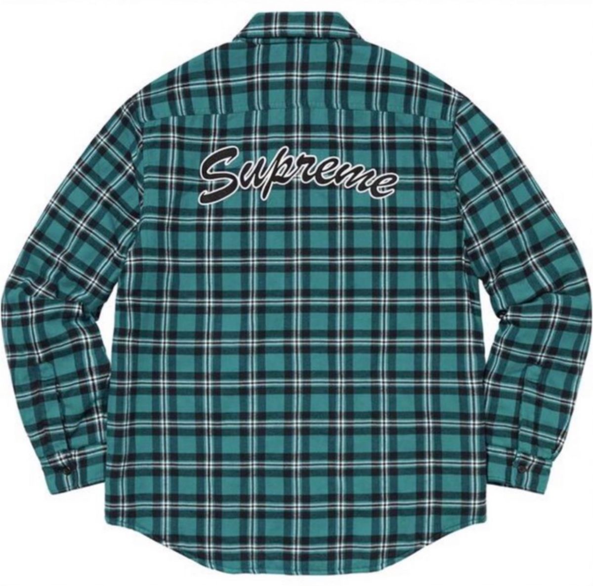 supreme Arc Logo Quilted Flannel Shirt XLサイズ　　uverworld takuya∞着用