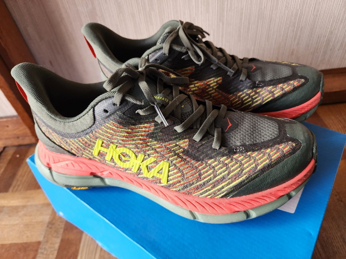 トレラン HOKA ONE ONE ホカオネオネ マファテスピード4 MAFATE SPEED 4 　27.0cm US9 美品_画像2