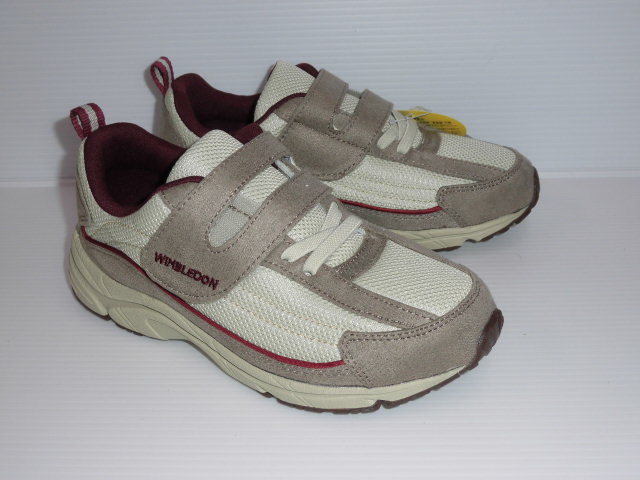  sale 24.5cmu in bru Don L036 S.BG WIMBLEDON super light weight wide width 3E woman lady's sneakers Magic walking shoes travel 