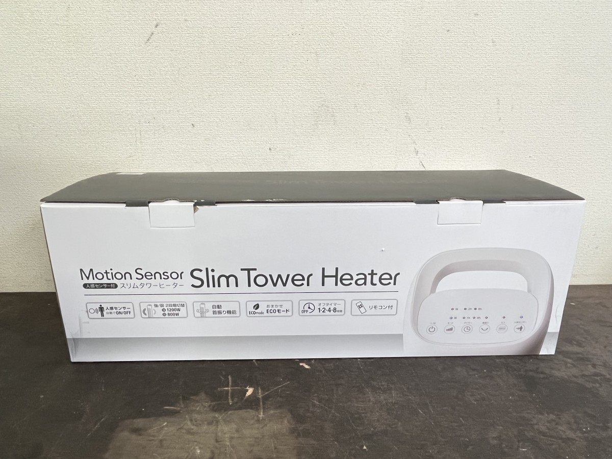 新品！ Slim Tower Heater CHT-1635WH スリムタワーヒーター 多機能ヒーター 人感センサー 【2022年製】加湿機能付