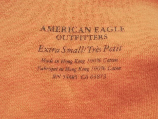 US古着 AMERICAN EAGLE キャミソール インナー コットン レース レイヤード レトロ ガーリー フェミニン 紐調節可 表記S ~ML アメリカ USED_画像10