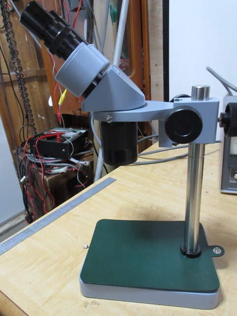 電子製作　サービスベンチに１台　顕微鏡　宝山　L-50　ステレオマイクロスコープ_画像5