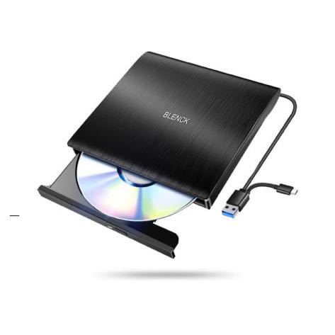 2023革新モデル】 外付けDVDドライブ 極静音 CD DVDドライブ 外付け 高速 USB 3.0&Type-Cデュアルポート_画像1