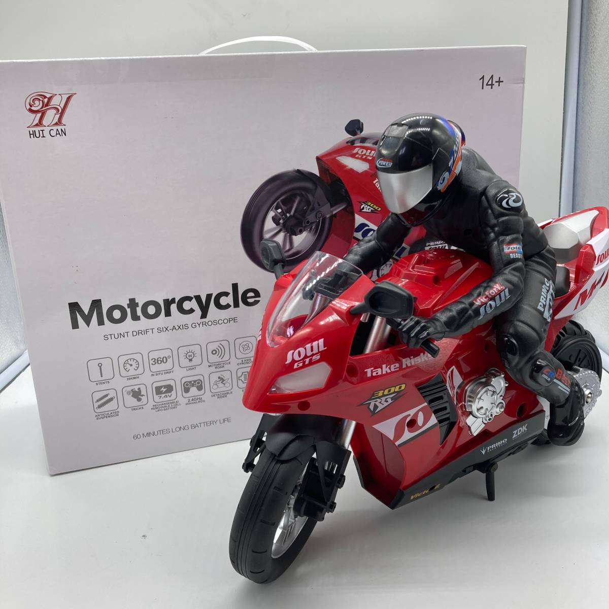 【訳あり】HUI CAN Motorcycle ラジコンカー 子供 ラジコンオートバイ おもちゃ /Y13710-B3_画像1