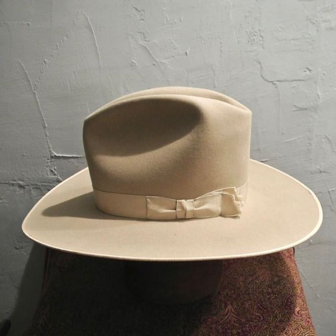 奇跡の逸品 20s VINTAGE NUTRIA STETSON 7 1/4 58cm open road 奇跡の逸品 20s VINTAGE NUTRIA STETSON 7 1/4 58cm open road