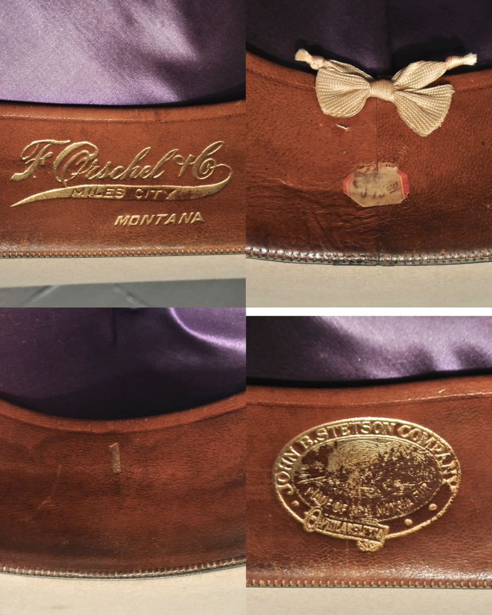 奇跡の逸品 20s VINTAGE NUTRIA STETSON 7 1/4 58cm open road 奇跡の逸品 20s VINTAGE NUTRIA STETSON 7 1/4 58cm open road
