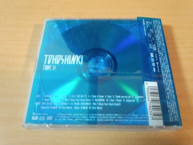東方神起CD「TONE」DVD付 韓国K-POP●_画像2