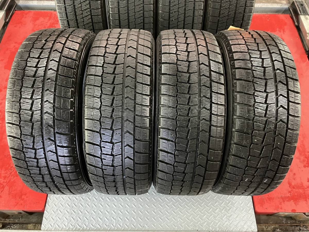 北海道発 手渡し可能　2019年製造品　DUNLOP　ウインターマックス　WM02　205/55R16　8分山　4本_画像1