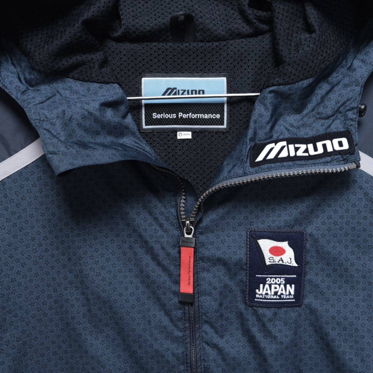 【送料無料】MIZUNO(ミズノ)/SAJ(全日本スキー連盟) 2005 スキー日本代表/ジャパンナショナルチーム/ウィンドジャケット+パンツ/上下セット_画像3