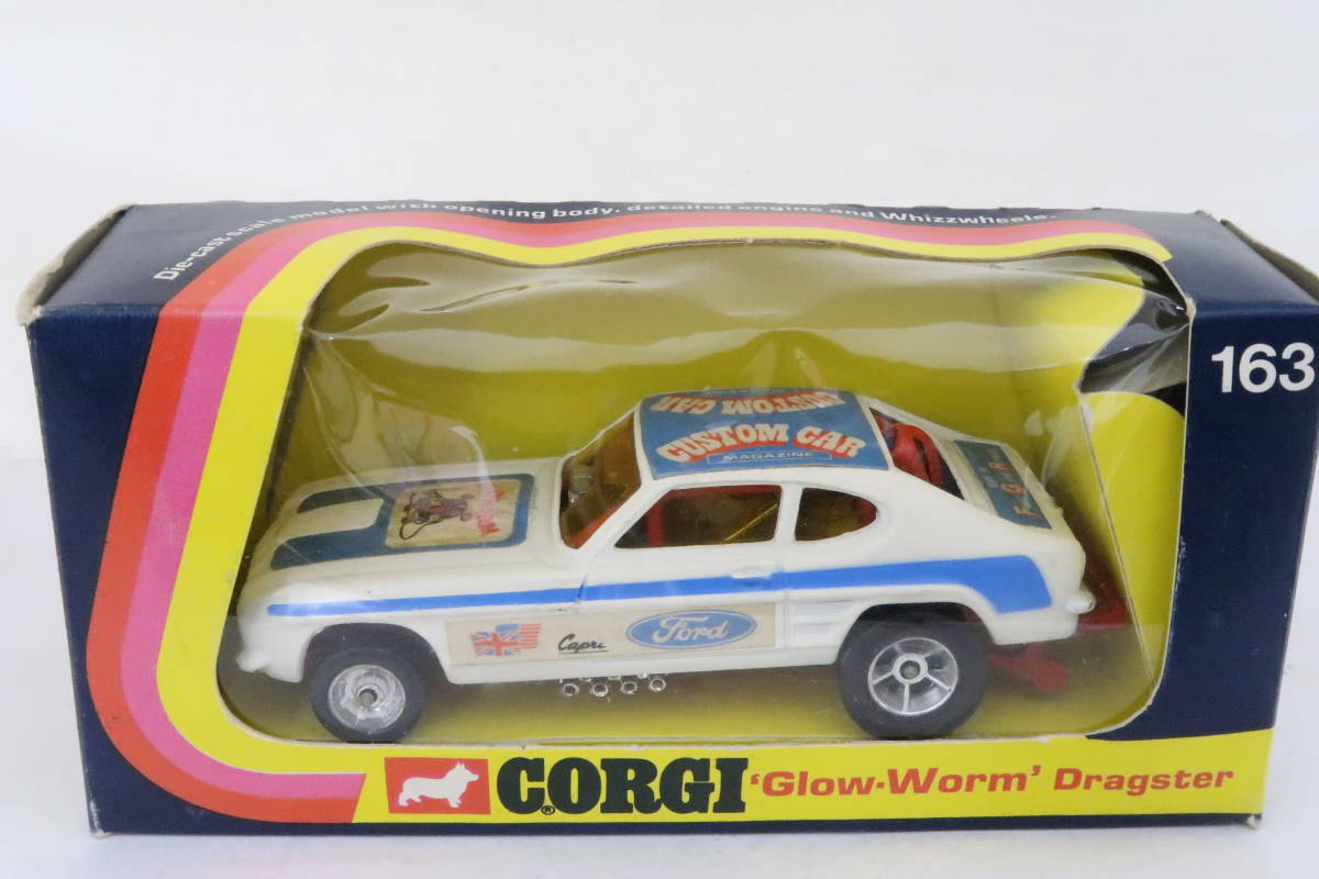 CORGI Glow-Worm Dragster FORD CAPRI フォード カプリ ドラッグスター 1/43? イギリス製 箱付 イコレ_画像7